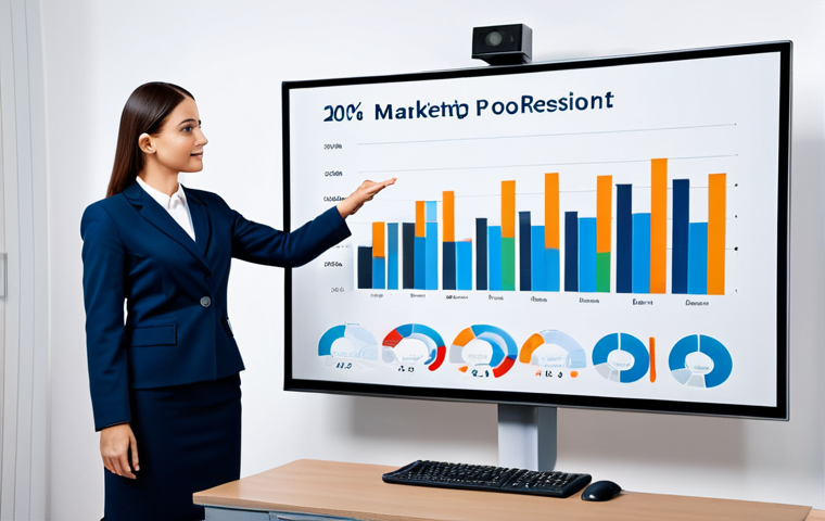 광고홍보사와 통합 디지털 광고 전략 - **Prompt:** Professional marketing team brainstorming digital ad strategy in a modern, bright office...