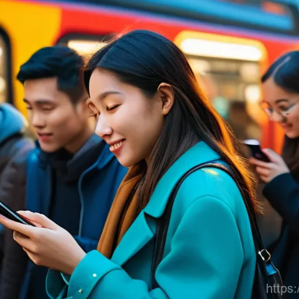 광고홍보사와 브랜드 네이밍 기법 - **Dynamic Engagement with Short-form Content:**
"A vibrant, eye-level shot capturing a diverse g...