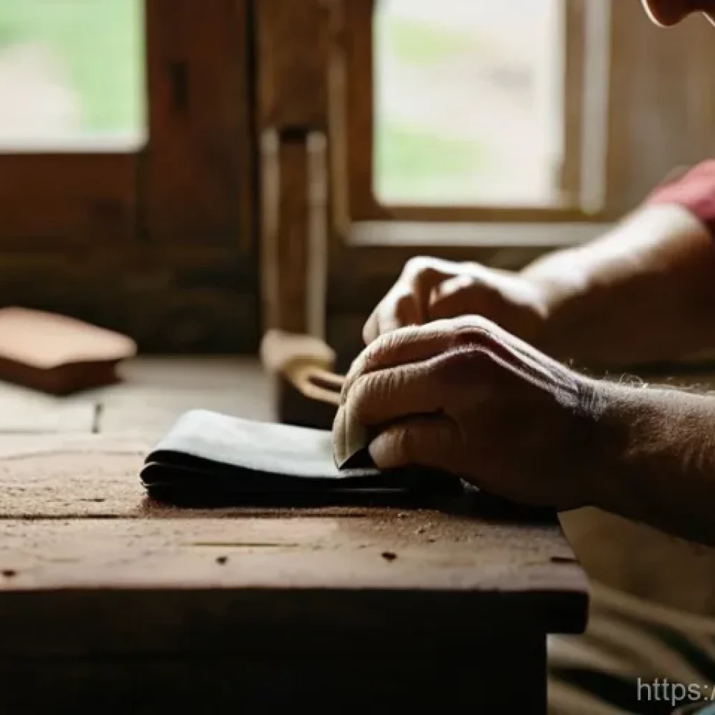 광고홍보사와 브랜드 애드버타이징 사례 - **Prompt:** A close-up, warm, and inviting photograph of a skilled artisan's hands carefully craftin...