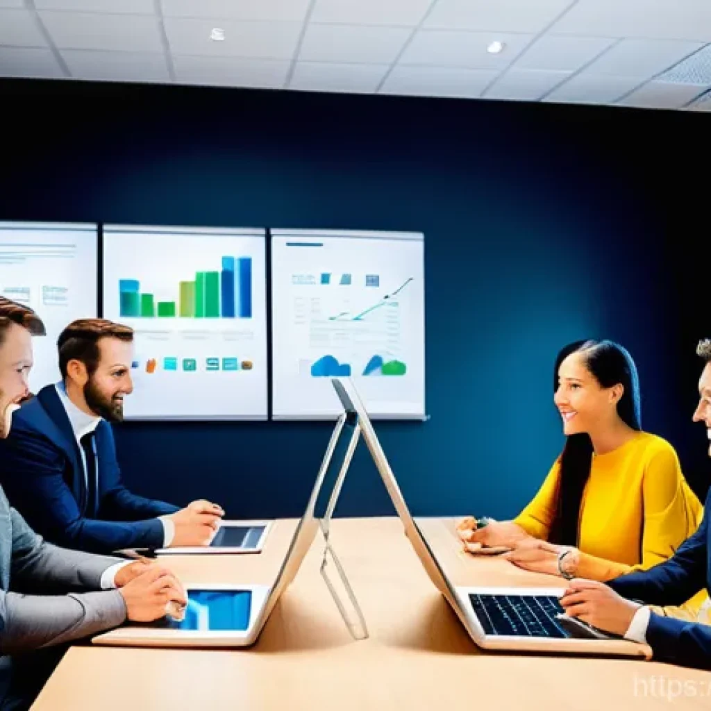 광고홍보사와 고객 신뢰 구축 광고 - **The Collaborative Digital Partnership**
* **Description**: A vibrant, modern digital marketi...