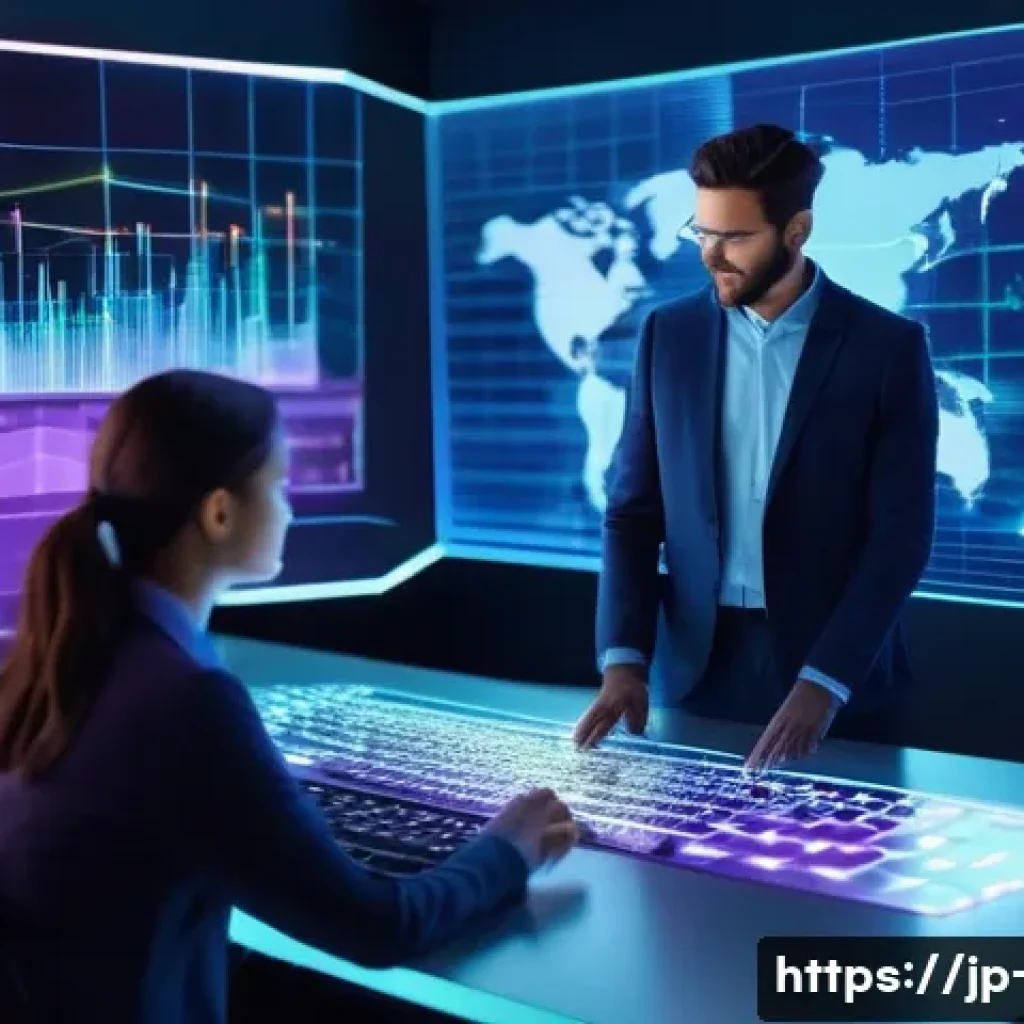 광고홍보사와 효과적인 미디어 광고 캠페인 - **Prompt:** A sleek, futuristic marketing control room. A diverse team of professionals (men and wom...