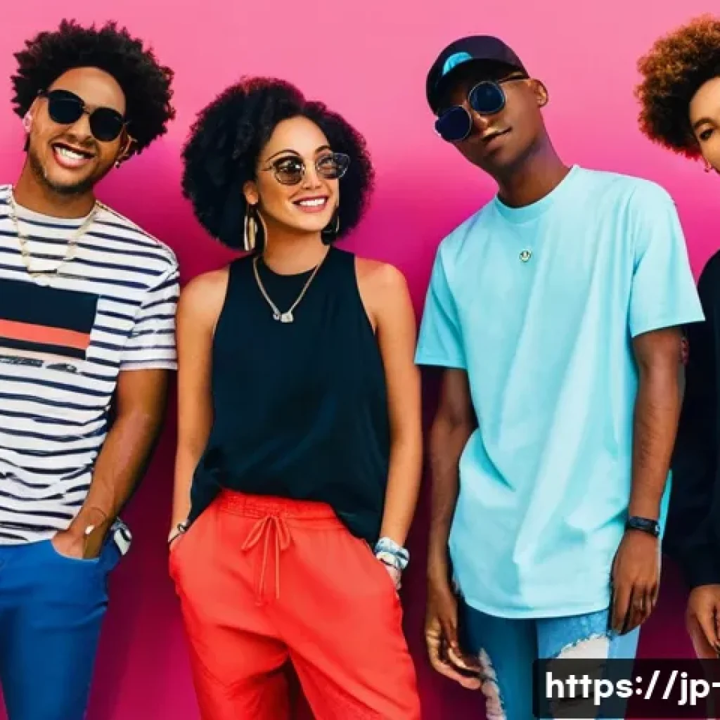 광고홍보사와 고객 참여 광고 전략 - **Prompt: Fashion Community Challenge**
A vibrant and diverse group of young adults (20s-30s) ar...