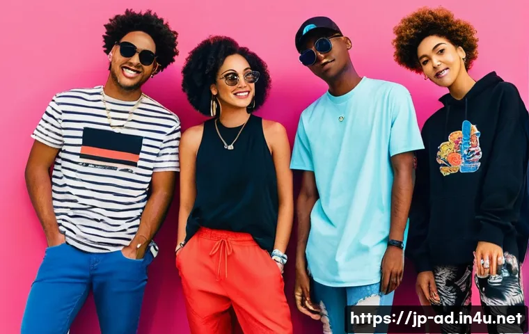 광고홍보사와 고객 참여 광고 전략 - **Prompt: Fashion Community Challenge**
    A vibrant and diverse group of young adults (20s-30s) ar...