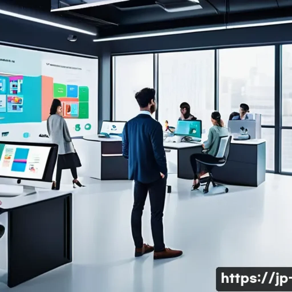 광고홍보사와 광고 크리에이티브 인사이트 - A modern creative advertising team in a bright, stylish office environment, diverse group of young p...