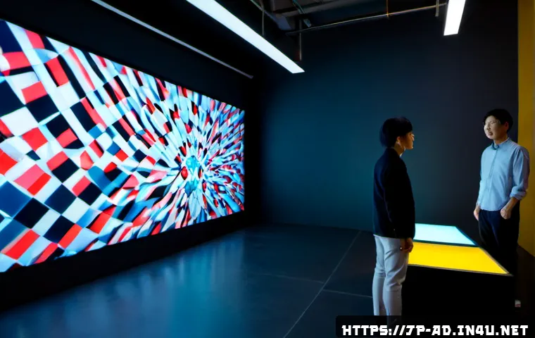 광고홍보사와 실험적 광고 기법 - Photorealistic advertising agency creative team testing an experimental product campaign in a modern...